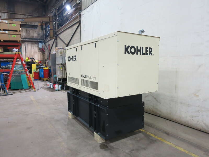 New / Surplus Kohler 60REZGB Natural Gas / LP Generator, 0 Hrs - 1 or 3 Phase                            