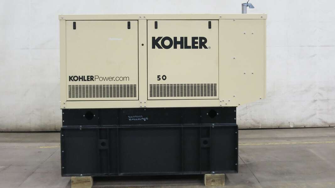 New / Surplus Kohler KG50 Natural Gas / Propane Generator, 0 Hrs - 1 or 3 Phase                            