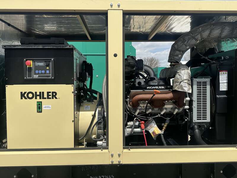 New / Surplus Kohler KG50 Natural Gas / Propane Generator, 0 Hrs - 1 or 3 Phase                            
