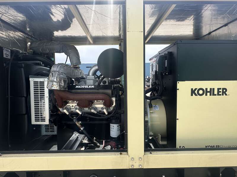 New / Surplus Kohler KG50 Natural Gas / Propane Generator, 0 Hrs - 1 or 3 Phase                            