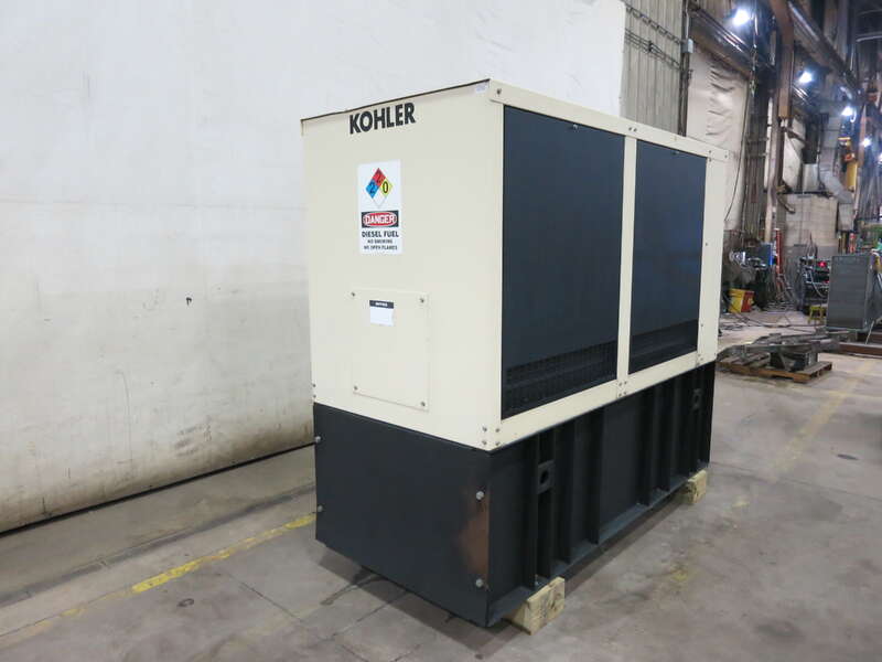 Used Kohler 50REOZJD 4024HF285 Diesel Generator, 330 Hrs, EPA Tier 3, Single Phase                            