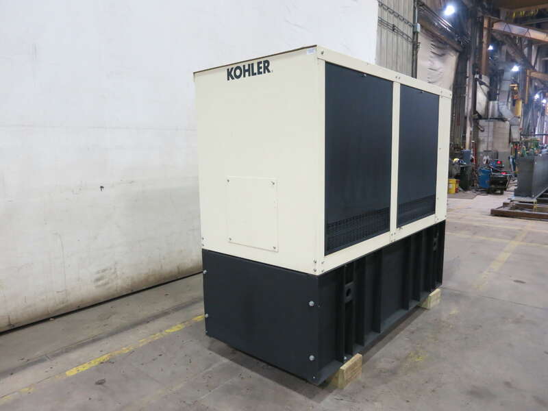 Used Kohler 50REOZJD 4024HF285 Diesel Generator, 327 Hrs, EPA Tier 3, Single Phase                            