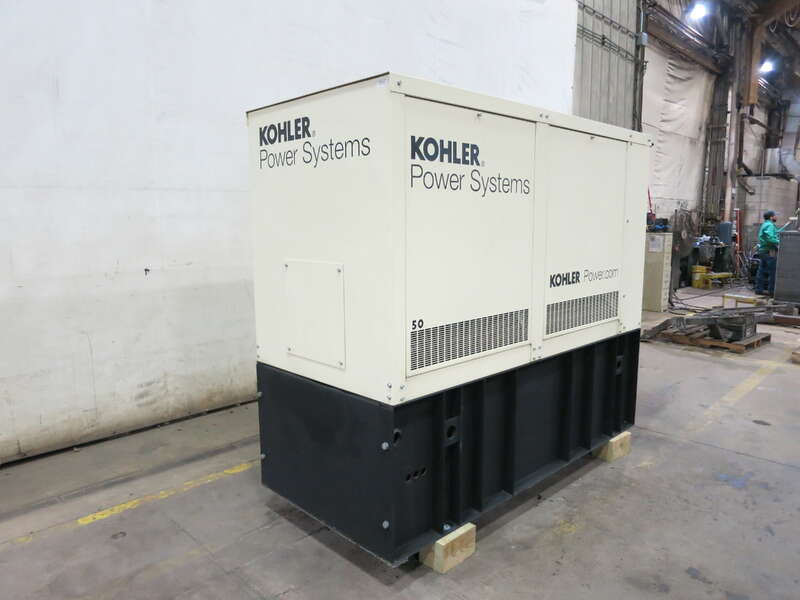 Used Kohler 50REOZJD 4024HF285 Diesel Generator, 378 Hrs, EPA Tier 3, Single Phase                            