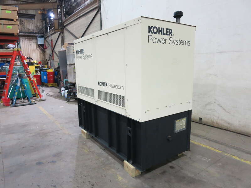 Used Kohler 50REOZJD 4024HF285 Diesel Generator, 378 Hrs, EPA Tier 3, Single Phase                            
