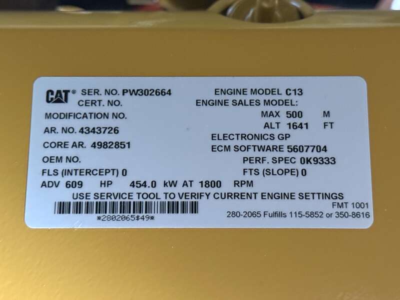 New Caterpillar D400GC C13 Diesel Generator 0 Hrs EPA Tier 3                            