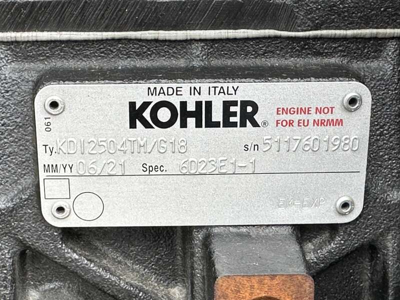 New / Surplus Kohler 30REOZK Diesel Generator, 0 Hrs, EPA Tier 3, Single Phase                            