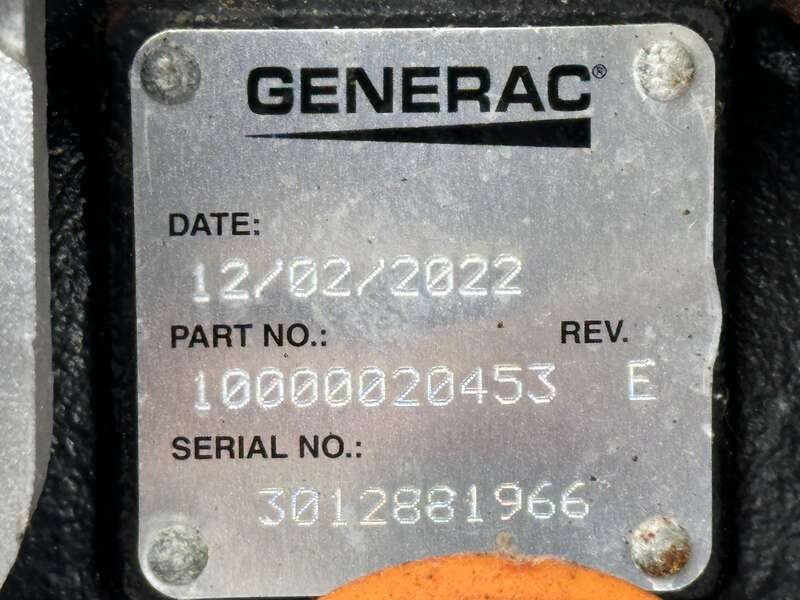 New / Surplus Generac SG035 Natural Gas / LP Generator, 0 Hrs, EPA Certified                            
