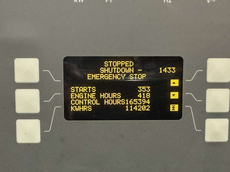 Used Cummins DQFAD QST30-G5 NR2 Diesel Generator, 418 Hrs, EPA Tier 2                            