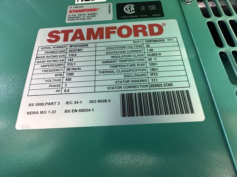Used Cummins DSGAA QSB7-G5 NR3 Diesel Generator, 78 Hrs, EPA Tier 3                            
