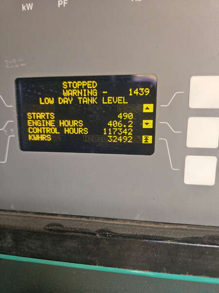 Used Cummins DQKC QSK60-G6 Diesel Generator 406 Hrs                            