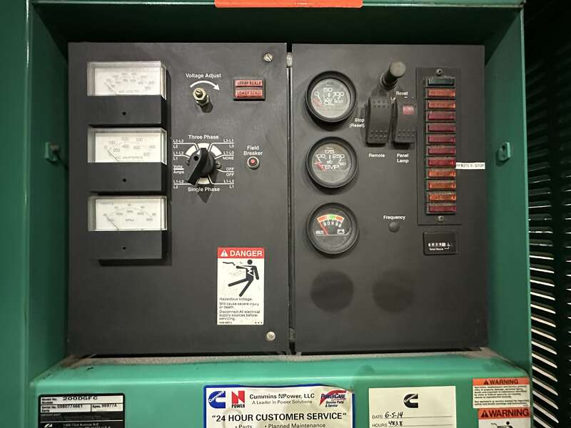 Used Cummins DGFC Diesel Generator, 879 Hours                            