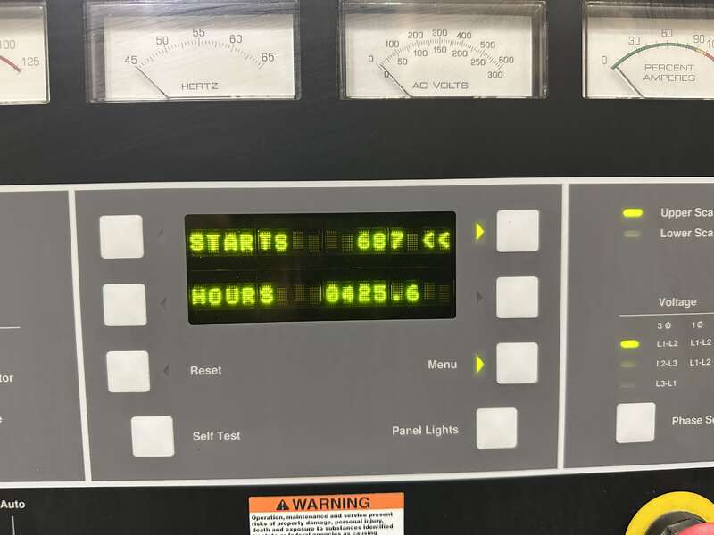 Used Cummins DFHD QST30-G5 Diesel Generator 425 Hrs                            
