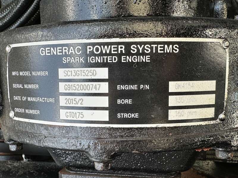 Used Generac SG0300 Natural Gas Generator, 192 Hrs, EPA Certified                            