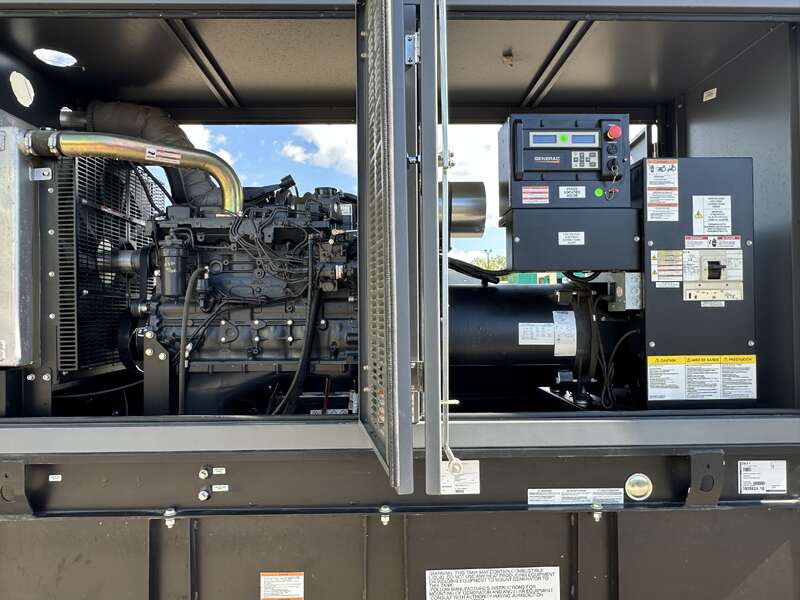Used Generac SD100 Diesel Generator, 261 hrs, EPA Tier 3, Single Phase                            