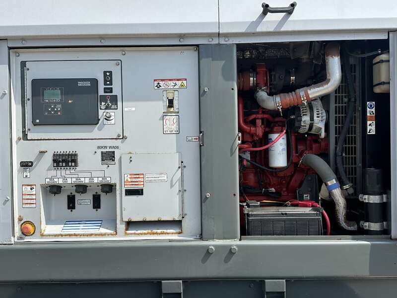 Used Wacker Neuson G100 Rental Grade Diesel Generator, 1438 Hrs, EPA Tier 4i                            