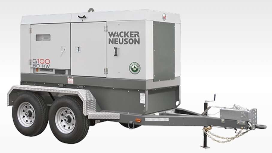 Used Wacker Neuson G100 Rental Grade Diesel Generator, 1438 Hrs, EPA Tier 4i                            