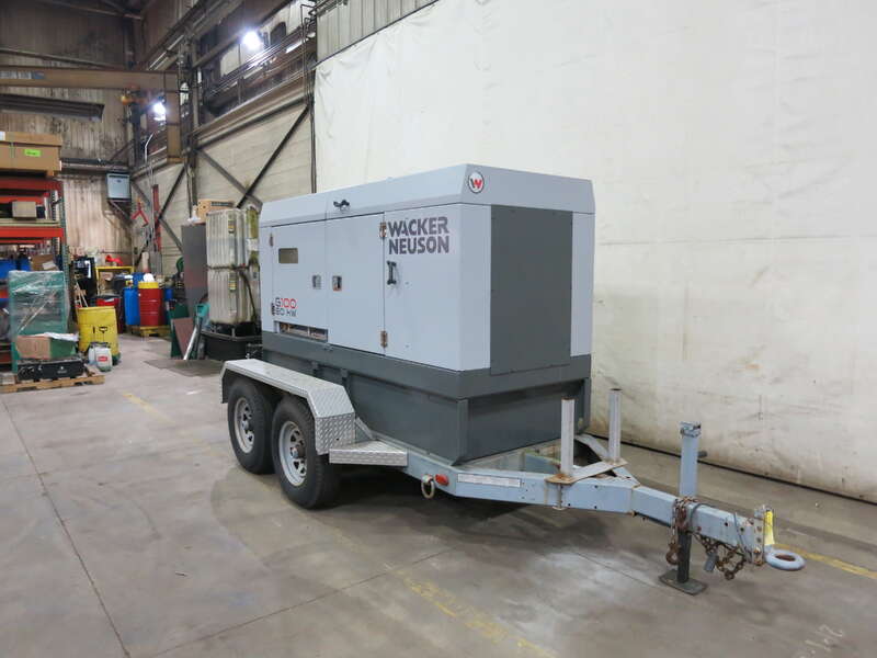 Used Wacker Neuson G100 Rental Grade Diesel Generator, 814 Hrs, EPA Tier 4i                            