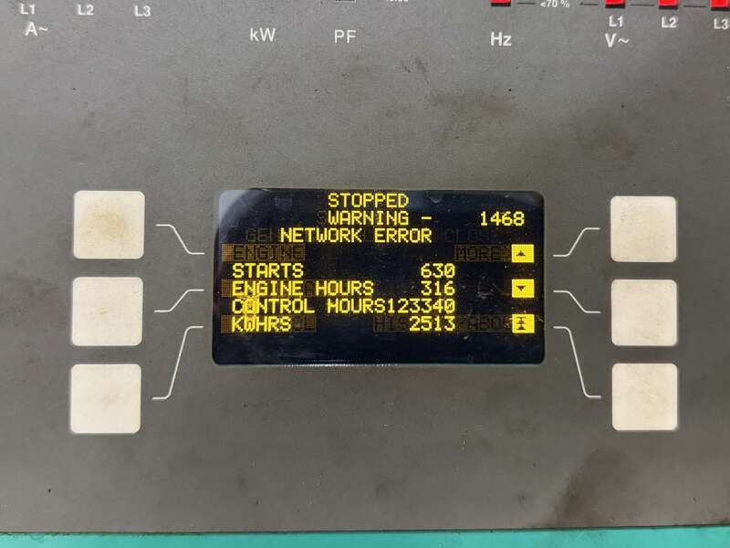 Used Cummins DFEK QSX15-G9 NR2 Diesel Generator, 316 Hrs, EPA Tier 2                            