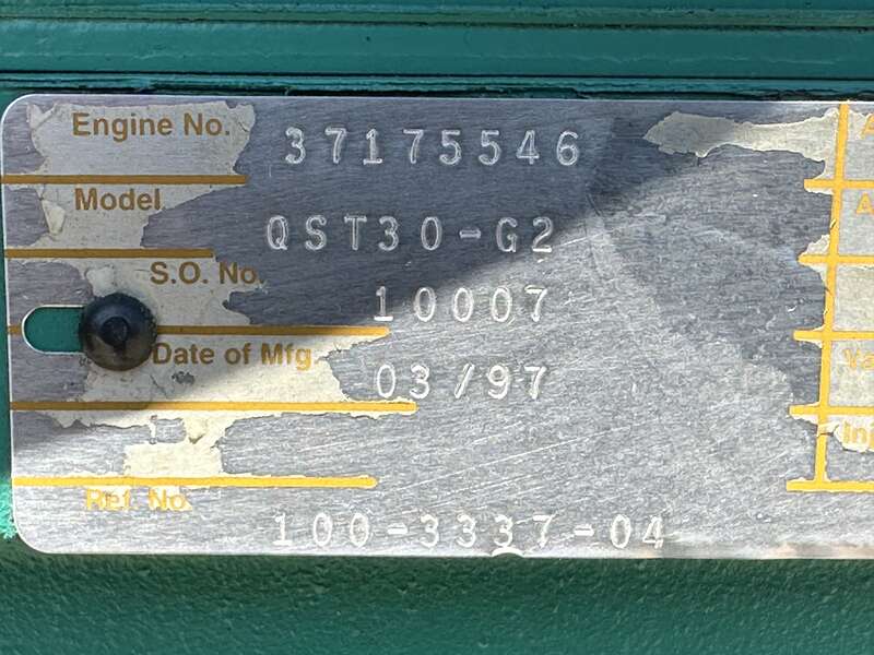 Used Cummins DFHA QST30-G2 Diesel Generator 365 Hrs                            