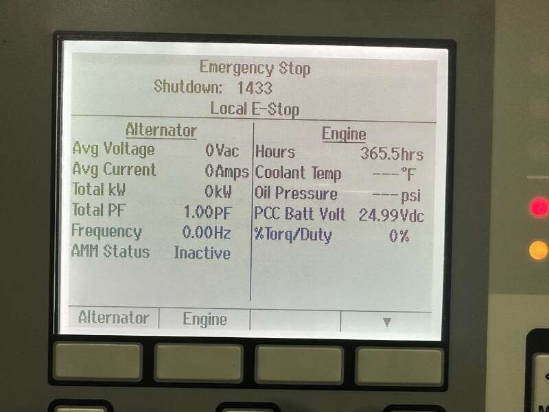 Used Cummins DFHA QST30-G2 Diesel Generator 365 Hrs                            