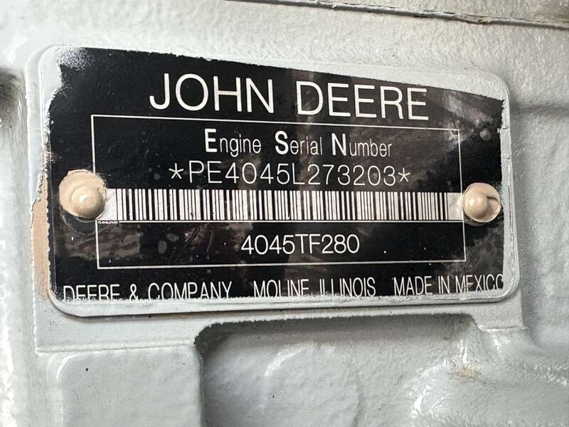 Used MTU DS35 John Deere 3029TFG89 Diesel Generator, 231 Hrs, EPA Tier 3, Single or 3 Phase                            