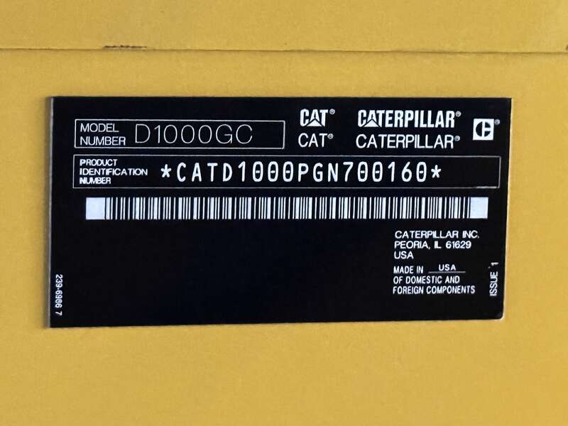 New Caterpillar D1000GC C32 Diesel Generator 0 Hrs EPA Tier 2 CAT Warranty                            
