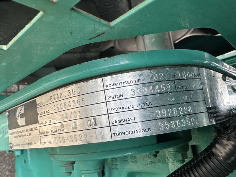 Used Cummins GGKB Natural Gas / Propane Generator, 1058 Hrs                            