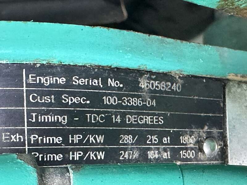 Used Cummins DGFC 6CTAA8.3-G1 Diesel Generator, 346 Hours                            