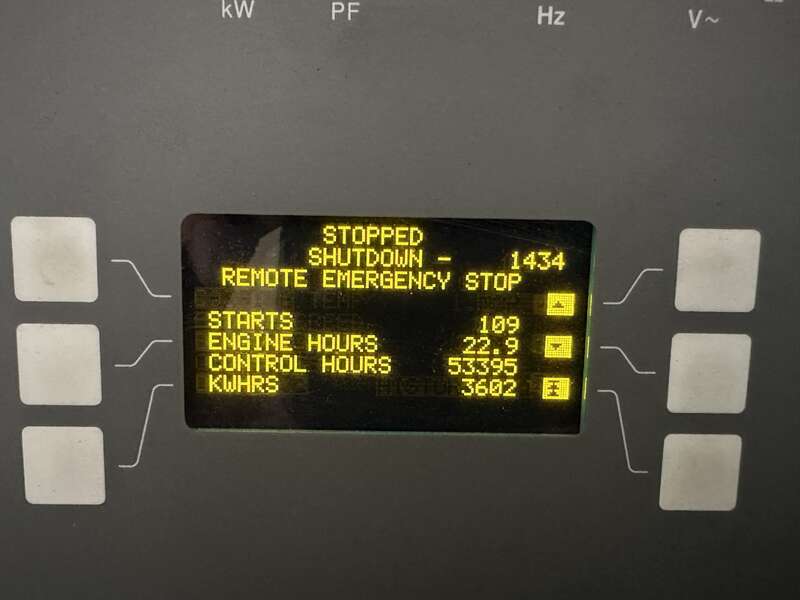 Used Cummins DQFAC QST30-G5 NR2 Diesel Generator, 22 Hrs, EPA Tier 2                            