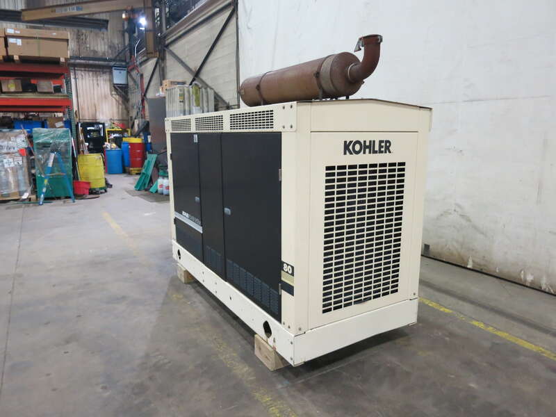 Used Kohler 80RZG Natural Gas/Propane Generator, 519 Hrs, Single Phase                            