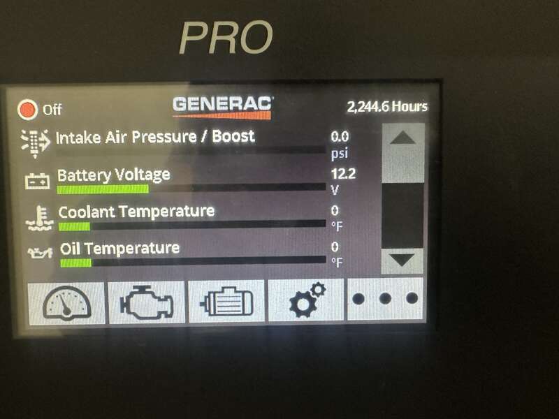 Used Generac SG050NA Natural Gas / LP Generator, 2244 Hrs, EPA Certified - 1 Phase                            