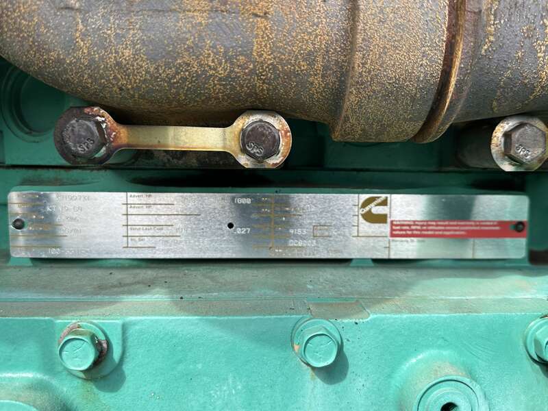 Used Cummins DFED KTA19-G4 Diesel Generator, 419 Hrs                            