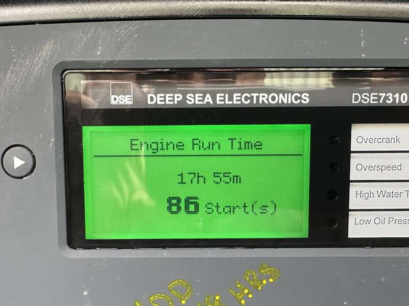 Used Cummins DFAC LTA10-G1 Diesel Generator, 666 Hrs                            