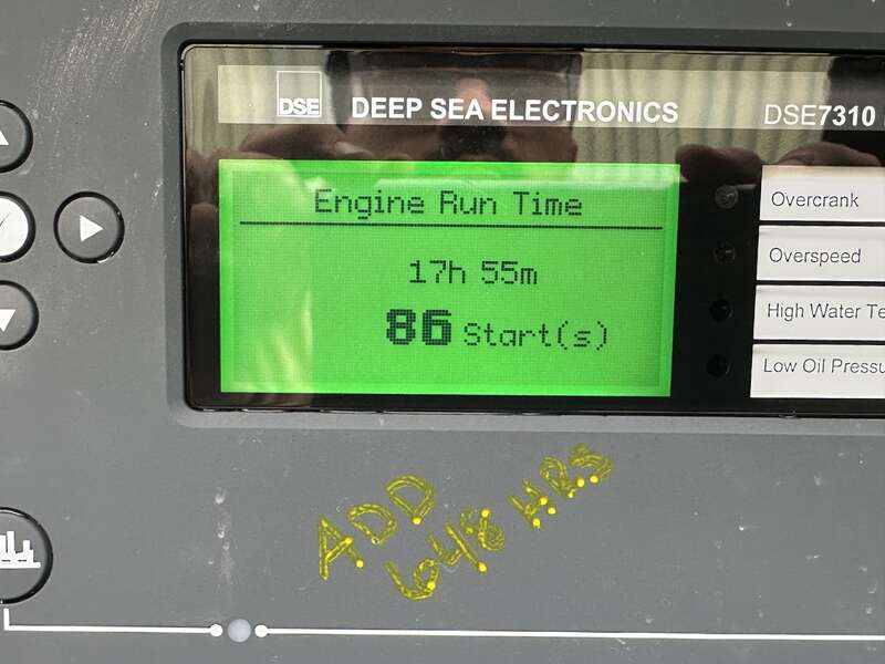 Used Cummins DFAC LTA10-G1 Diesel Generator, 666 Hrs                            