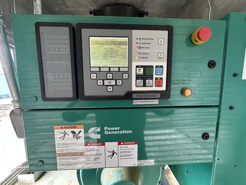 Used Cummins DQFAD QST30-G5 NR2 Diesel Generator, 383 Hrs, EPA Tier 2                            