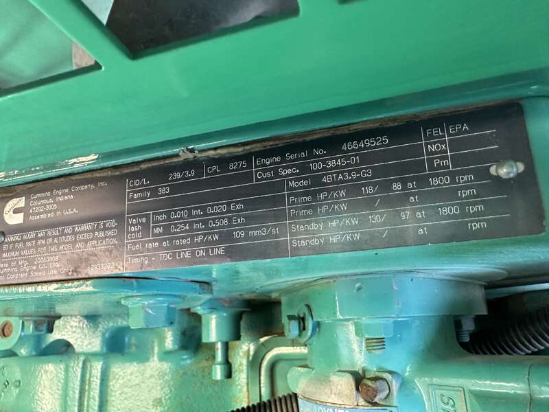 Used Cummins DGCG Diesel Generator, 115 Hrs                            