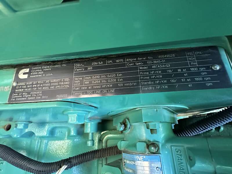 Used Cummins DGCG Diesel Generator, 155 Hrs                            