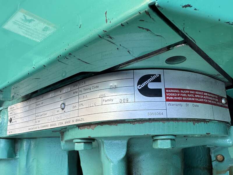 Used Cummins DFCE NTA855-G5 Diesel Generator, 637 Hrs                            