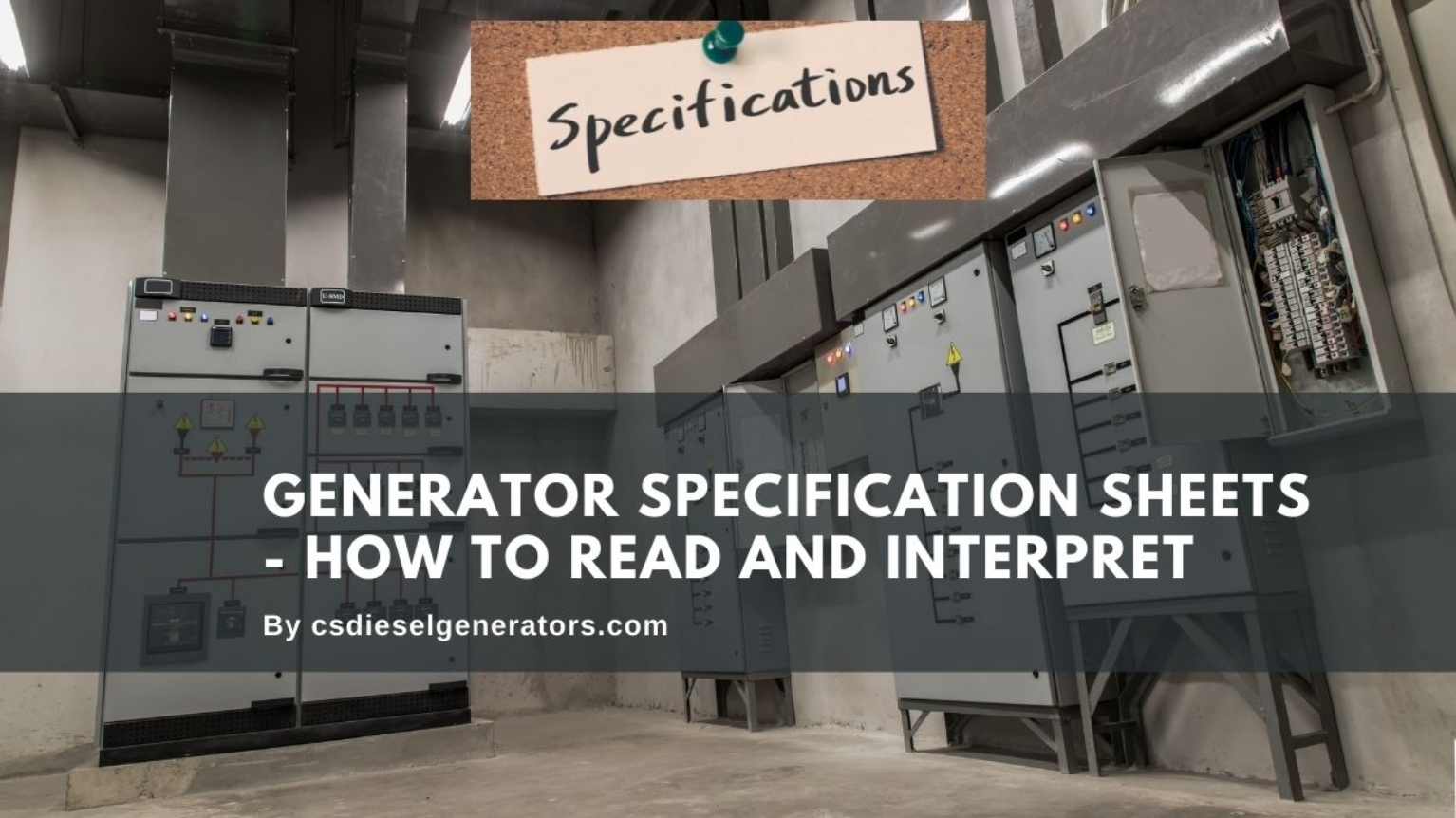 Generator Specification Sheets How to Read and Interpret Central