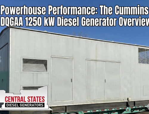 Powerhouse Performance: The Cummins DQGAA 1250 kW Diesel Generator Overview