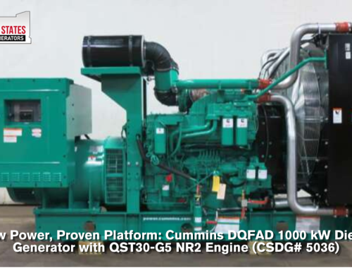 New Power, Proven Platform: Cummins DQFAD 1000 kW Diesel Generator with QST30-G5 NR2 Engine (CSDG# 5036)