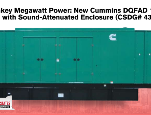 Turnkey Megawatt Power: New Cummins DQFAD 1000 kW with Sound-Attenuated Enclosure (CSDG# 4322)
