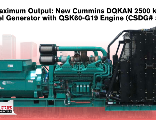 Maximum Output: New Cummins DQKAN 2500 kW Diesel Generator with QSK60-G19 Engine (CSDG# 5027)