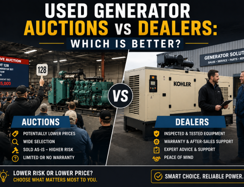 Used Generator Auctions vs Dealers: Which Is Better in 2026?