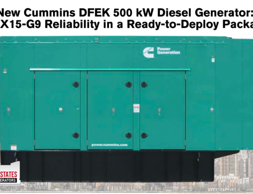 New Cummins DFEK 500 kW Diesel Generator: QSX15-G9 Reliability in a Ready-to-Deploy Package