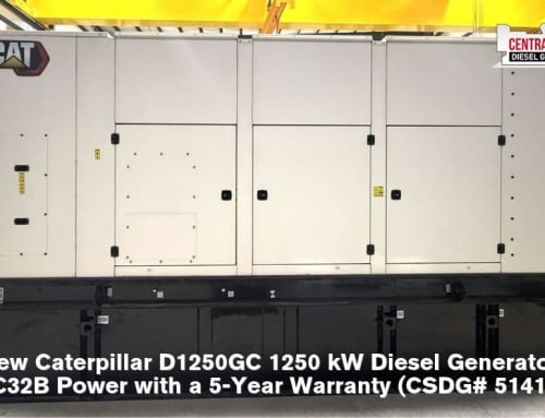 New Caterpillar D1250GC 1250 kW Diesel Generator: C32B Power with a 5-Year Warranty (CSDG# 5141)